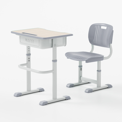 学生升降课桌椅启明-浅灰