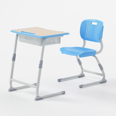 学生升降课桌椅春风A-湛蓝
